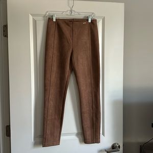 IVANKA TRUMP | SUEDE HIGH RISE LEGGINGS